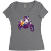 fast food Women's Triblend Scoop T-shirt