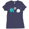 oil spill Ladies Fitted T-Shirt