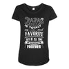 My Papa is Totally My Most Favorite Guy Of All Time Maternity Scoop Neck T-shirt