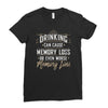 drinking can cause memory loss Ladies Fitted T-Shirt