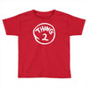 thing 1 and thing 2 red dr suess cat in a hat fancy fun Toddler T-shirt