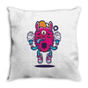 all seeing bunny Throw Pillow