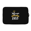 kings are born in 1953 Laptop sleeve