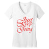 just keep going Women's V-Neck T-Shirt