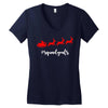 squadgoals santa Women's V-Neck T-Shirt