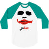 visage joker yeux ferm&eacute;s 3/4 Sleeve Shirt