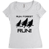 run forest run Women's Triblend Scoop T-shirt