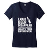 i make beer disappear! Women's V-Neck T-Shirt