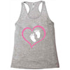 Baby Girl with Heart Any Name Customized Racerback Tank