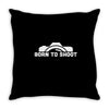 born to shoot  photograpy camera geek Throw Pillow