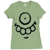 monster face (2) Ladies Fitted T-Shirt