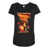 fire storm Maternity Scoop Neck T-shirt