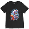 octopus vs shark V-Neck Tee