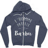 l homme parfait est barbu Zipper Hoodie