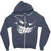 scary face Zipper Hoodie