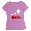 dart evolution stranger dustin tv show Women's Triblend Scoop T-shirt
