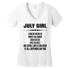 Super July Girl Women's V-Neck T-Shirt