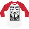 disobey 3/4 Sleeve Shirt