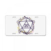 20 Dice Flowers License Plate