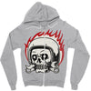 skull biker Zipper Hoodie