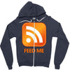 rss feed me Zipper Hoodie