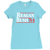 reagan bush '84 80's retro political party Ladies Fitted T-Shirt