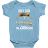 july girl is a perfect combination of princess and warrior Baby Bodysuit