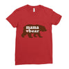 mama love bear Ladies Fitted T-Shirt