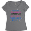 don't be jealous just because i'm a super cute november girl Women's Triblend Scoop T-shirt