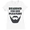 mens bearded Ladies Fitted T-Shirt