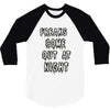 freaks come out at night girls 3/4 Sleeve Shirt