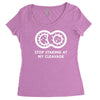 cleavage Women's Triblend Scoop T-shirt
