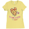 pizza my heart (2) Ladies Fitted T-Shirt