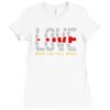 love make you fall apart Ladies Fitted T-Shirt