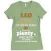 leo hated by many wanted by plenty disliked by some confronted by none Ladies Fitted T-Shirt