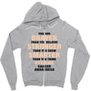 Braver Stronger Smarter Uterine Cancer Awareness Zipper Hoodie