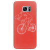 shark riding bicycle bike funny Samsung Galaxy S7 Edge