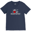 i' love my helicopter pilot V-Neck Tee