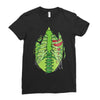 skeletal halloween Ladies Fitted T-Shirt