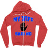 my wife said no Zipper Hoodie