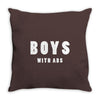 boys with abs Throw Pillow