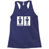restroom sign sticker vinyl decal Racerback Tank