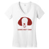 clowns aren't funny Women's V-Neck T-Shirt