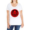 red art Ladies Curvy T-Shirt