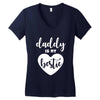 Daddy is My Bestie Women's V-Neck T-Shirt