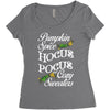 pumpkin spice hocus pocus and cozy sweaters Women's Triblend Scoop T-shirt