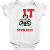 we all lift down here Baby Bodysuit