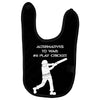 alternatives to war play cricket batting anti war stencil tour Baby Bibs