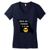 missouri eclipse   show me totality Women's V-Neck T-Shirt