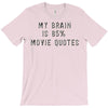 my brain is 85% movie quotes T-Shirt